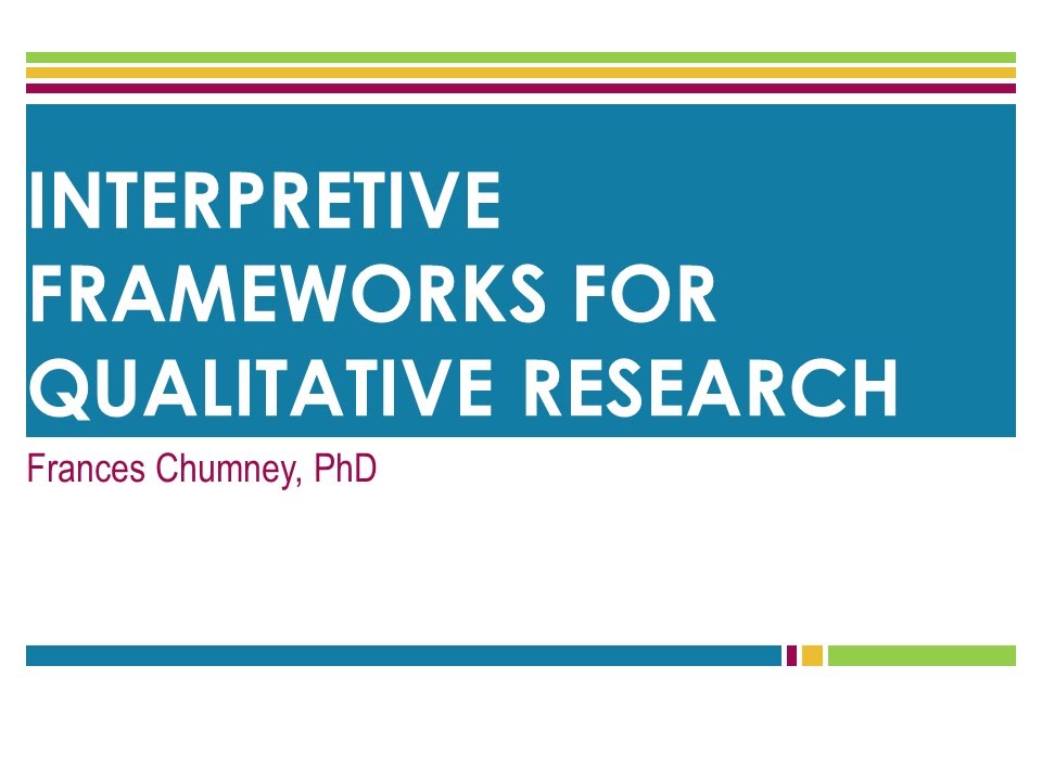 qualitative theoretical framework examples